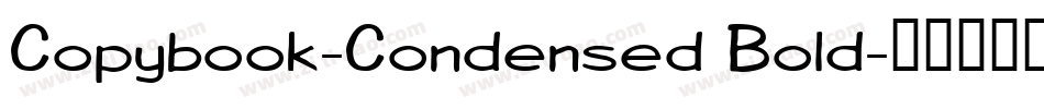 Copybook-Condensed Bold字体转换